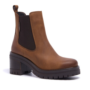 Carl Scarpa Spoleto Brown Leather Ankle Boots